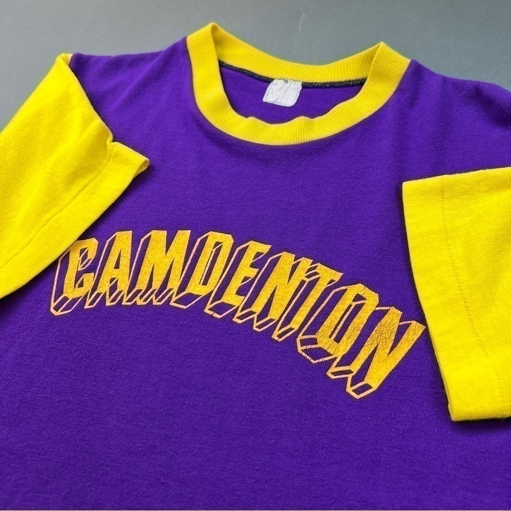 Vintage 1980s Single Stitched Graphic Color Blocked Tee Shirt 🍇 🍋 - Picture 3 of 7